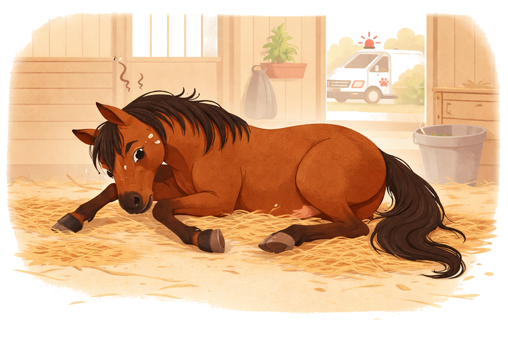 Paard in noodsituatie